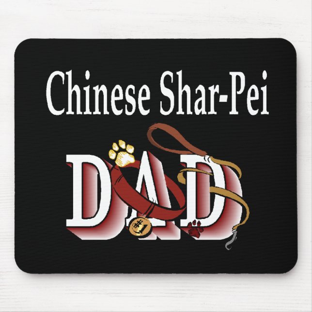 Mousepad Presentes do Papai Chinese Shar-Pei (Frente)