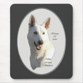 Mousepad Presentes do Pastor Alemão Branco