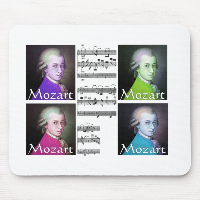 Mousepad Presentes dos amantes de Mozart (Frente)