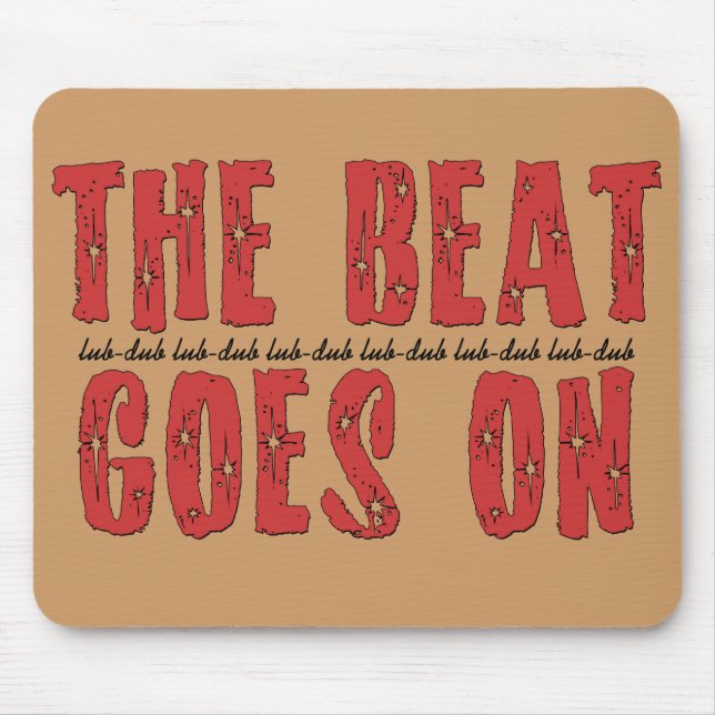 Mousepad Presentes dos t-shirt | do cardíaco de ataque para (Frente)