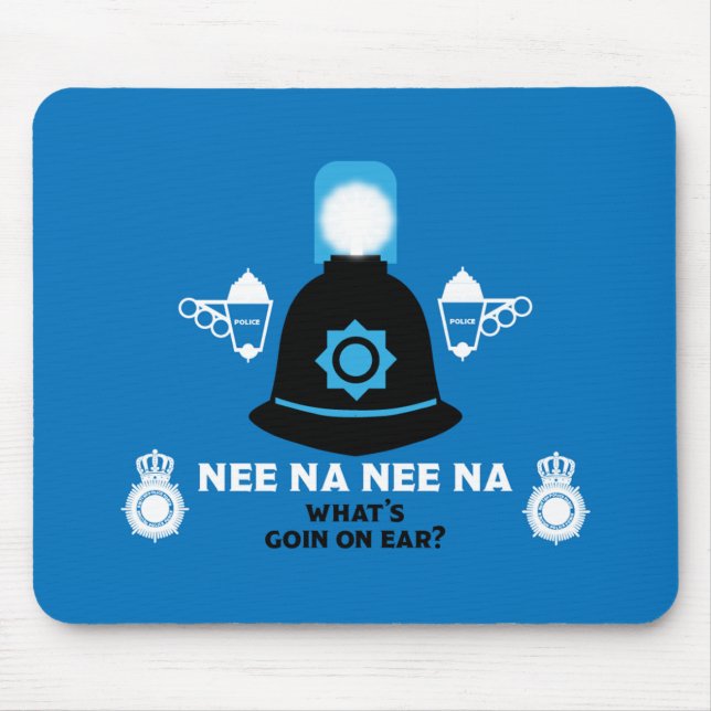 Mousepad Presentes E Acessórios Da Polícia Britânica (Frente)