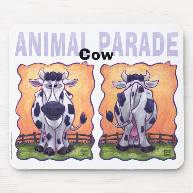 Mousepad Presentes e acessórios para vacas (Frente)