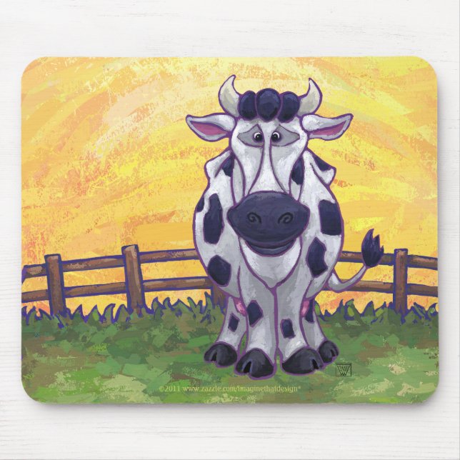 Mousepad Presentes e acessórios para vacas (Frente)