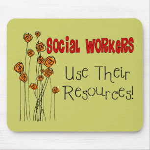Mousepad Presentes e t-shirt do assistente social