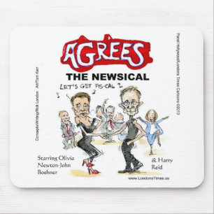 Mousepad Presentes engraçados do fim do abismo fiscal Cartõ