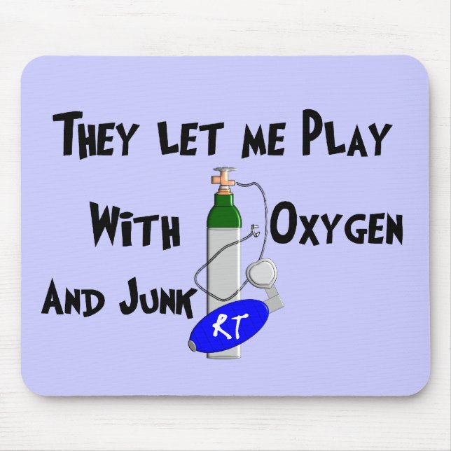 Mousepad Presentes engraçados do terapeuta respiratório (Frente)