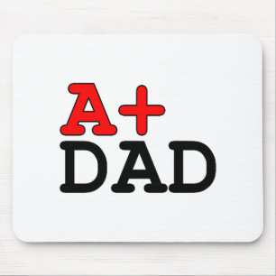 Mousepad Presentes engraçados para Pais: Pai A+