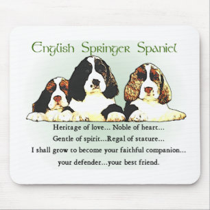 Mousepad Presentes Ingleses do Springer Spaniel