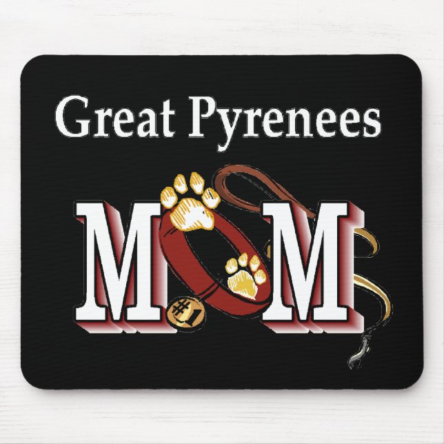 Mousepad Presentes MOM de Pirenéus excelentes (Frente)