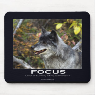 Mousepad Presentes Motivacionais do Wolf cinza