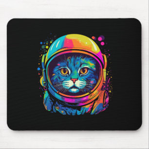 Mousepad Presentes no Espaço Gato Mãe Pai Gato Homens Mulhe