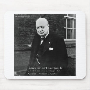 Mousepad Presentes "O Sucesso Nunca é Final" de Winston Chu