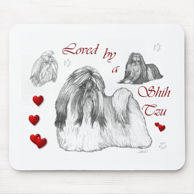Mousepad Presentes para Amantes de Shih Tzu (Frente)