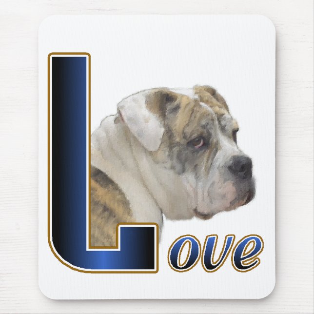 Mousepad Presentes para Bulldog Inglês (Frente)