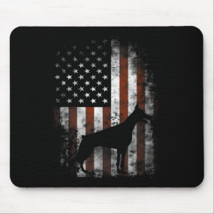 Mousepad Presentes Patrióticos Bandeira Americana Pinscher