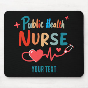 Mousepad Presentes personalizados de enfermeira de saúde pú