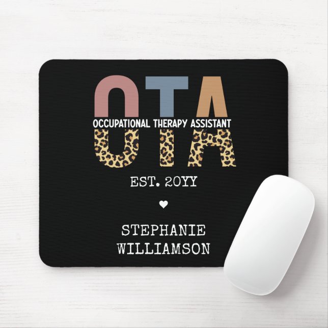 Mousepad Presentes personalizados do Assistente de Terapêut (Com mouse)