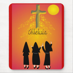 Mousepad Presentes Religiosos Católicos "Aleluia"