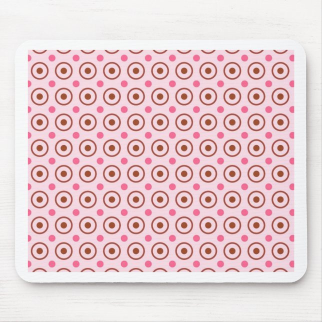 Mousepad Presentes Rosa bonito para Meninas (Frente)