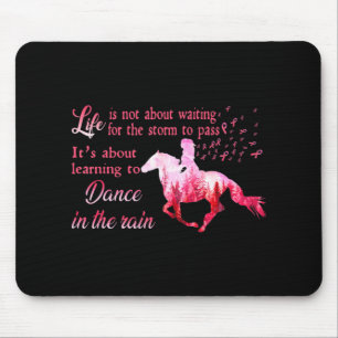 Mousepad Presentes Rosa Rosa De Fita Com Equidade Do Cancer
