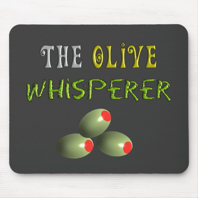 Mousepad Presentes verde-oliva dos amantes "o Whisperer (Frente)