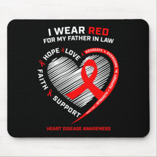 Mousepad Presentes Vestuário Pai Vermelho Sogro Doença Card