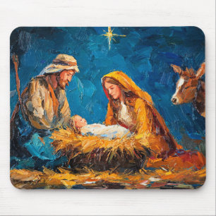 Mousepad Presépio, bela ilustração,