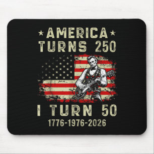 Mousepad Presidente Abe Lincoln do século XVI tocando violã
