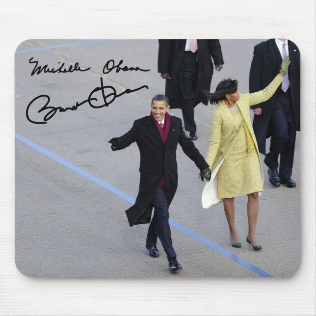 Mousepad Presidente Barack & Michele Obama (Frente)