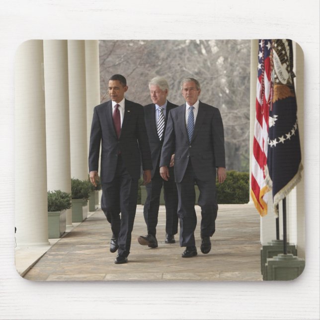 Mousepad Presidente Barack Obama e ex-presidentes (Frente)