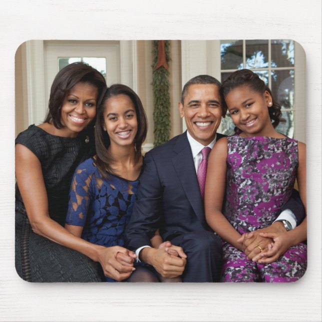 Mousepad Presidente Barack Obama e Família (Frente)