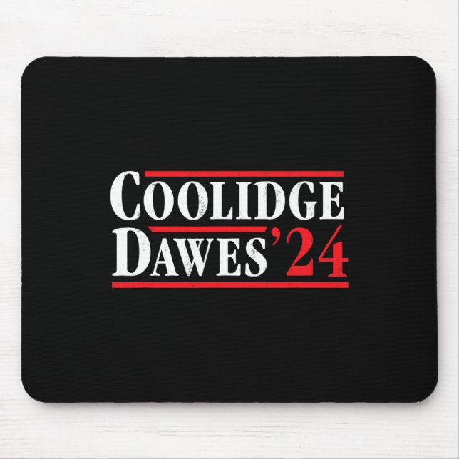 Mousepad Presidente Calvin Coolidge 1924 - Retro 4 De Julho (Frente)