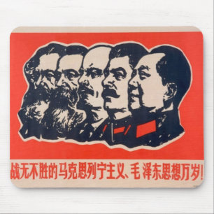 Mousepad Presidente Comunista de Propaganda Mao Stalin