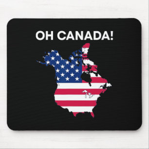 Mousepad Presidente Engraçado Donald Trump Oh Canadá Estado