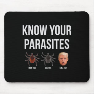 Mousepad Presidente Engraçado Donald Trump Parasite Lunatic