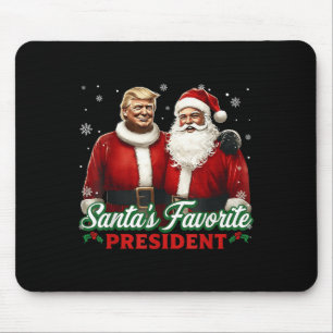 Mousepad Presidente Favorito do Papai Noel Natal Fofo Trump