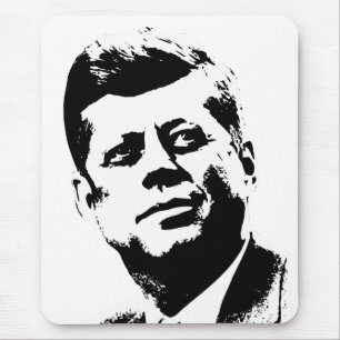 Mousepad Presidente Kennedy -- Preto e branco