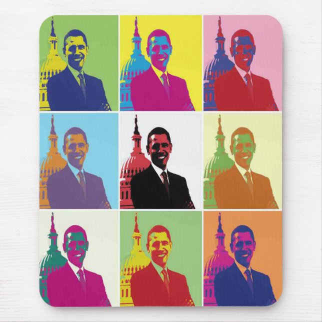 Mousepad Presidente Obama Pop Art (Frente)
