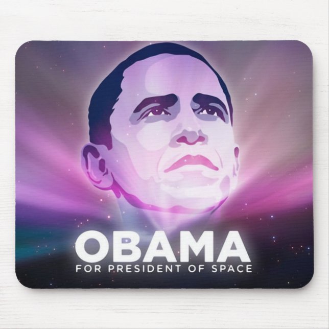 Mousepad Presidente Obama PRESIDENTE do ESPAÇO (Frente)