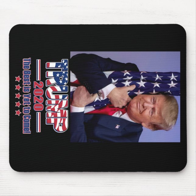Mousepad Presidente Trump Abrangendo A Bandeira Americana (Frente)