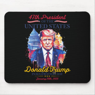 Mousepad Presidente Trump EUA Dia de Inauguração 2025 Memor