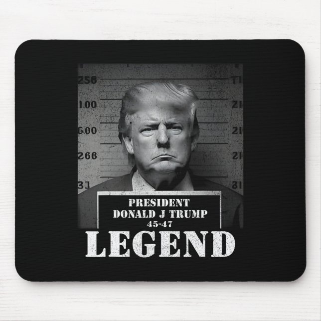 Mousepad Presidente Trump Legend Mugshot (Frente)