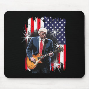 Mousepad Presidente Trump Tocando Violão Conosco Flag Ckgro