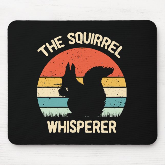 Mousepad Presumido de Esquilos Presente para Amantes de Esq (Frente)