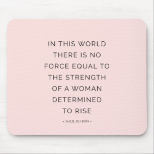 Mousepad Preto cor-de-rosa de inspiração das citações d