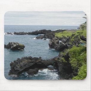 Mousepad preto do hawaiian da rocha