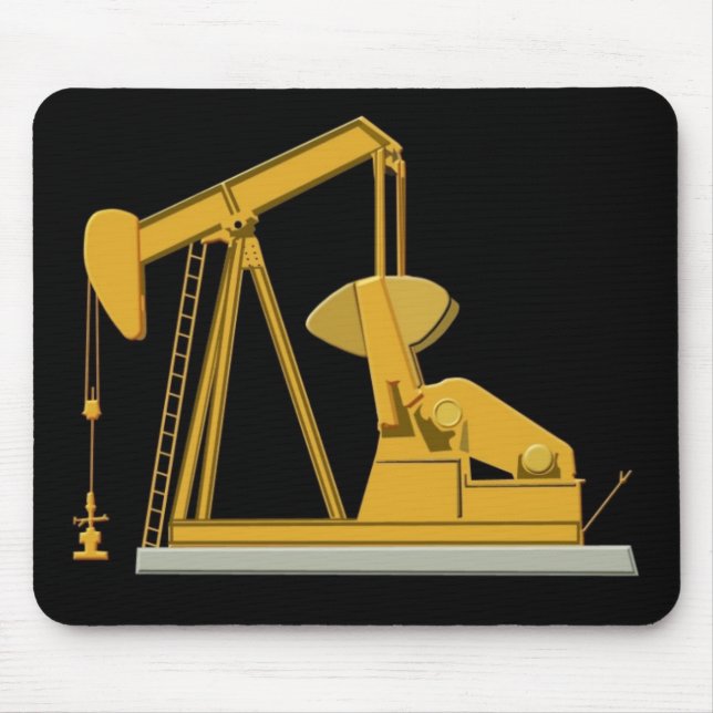 Mousepad preto do pumpjack (Frente)