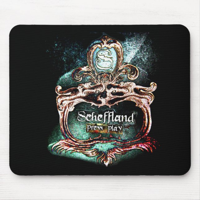 Mousepad Preto do tigre do tapete do rato de Scheffland (Frente)