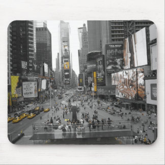 Mousepad Preto e amarelo quadrados do vintage de New York
