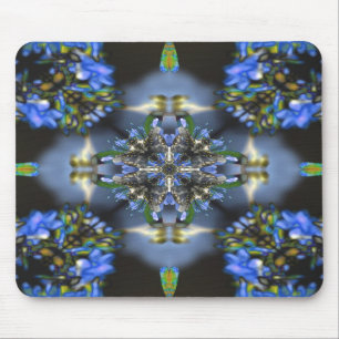 Mousepad Preto e azul
